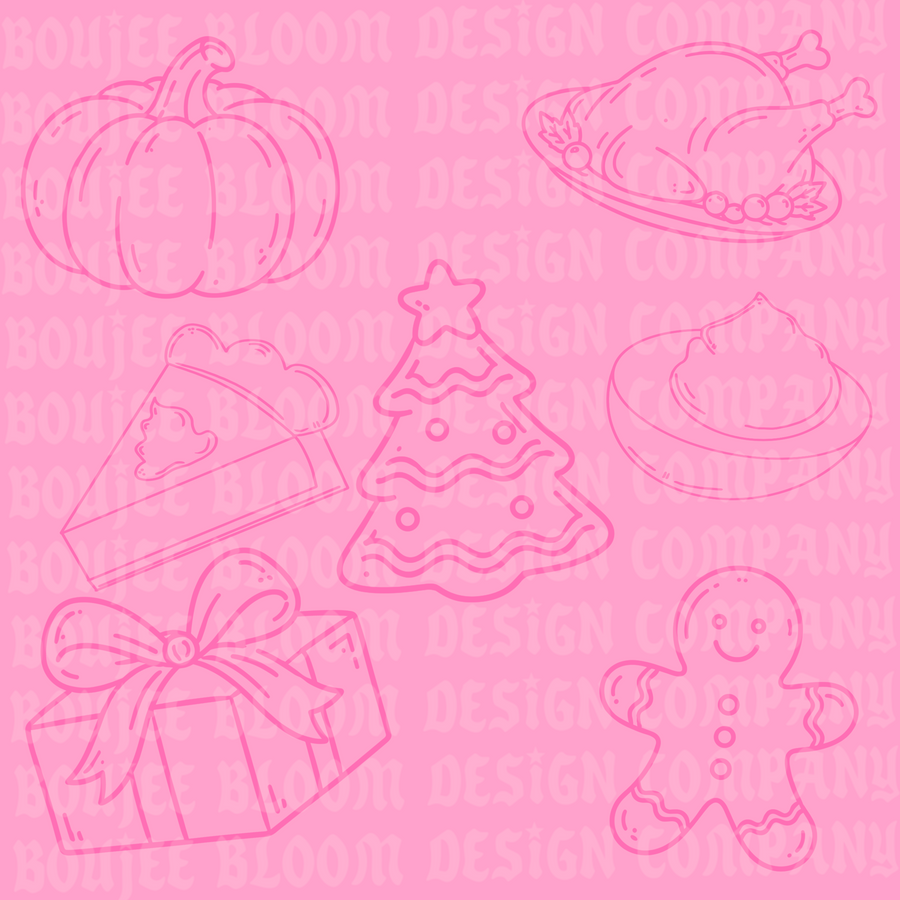 Holidazeee PROCREATE STAMP SET ONLY