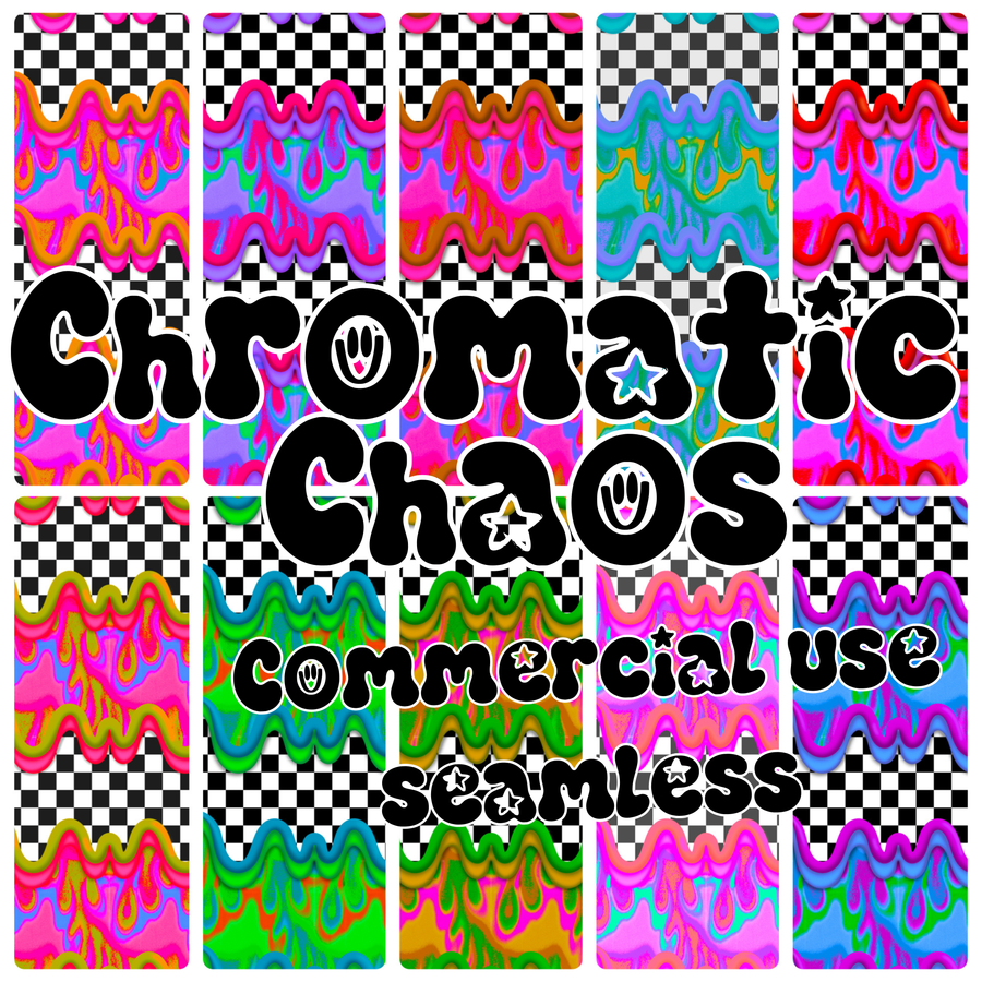 Chromatic Chaos Pack Seamless • Commercial Use