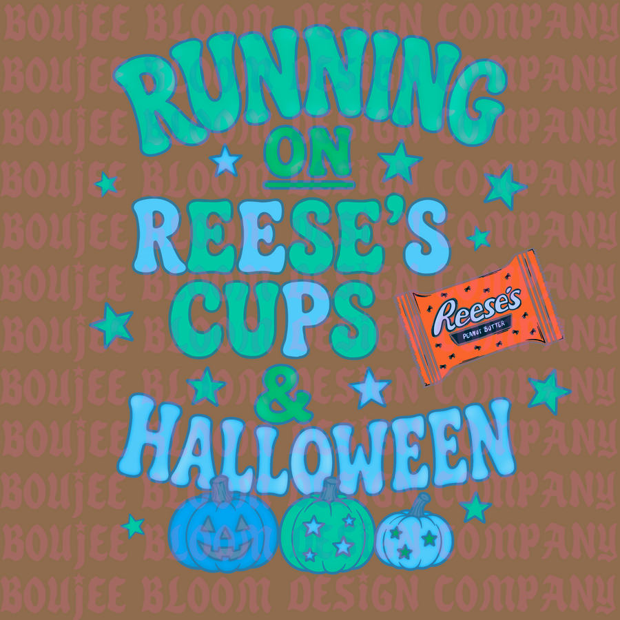 Running on Reese’s Blue & Halloween PNG