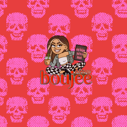 Pink Skulls Seamless • COMMERCIAL USE
