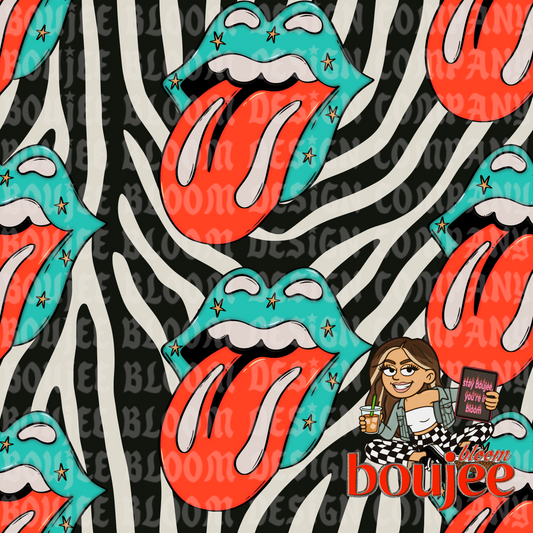 Zebra Tongue Seamless