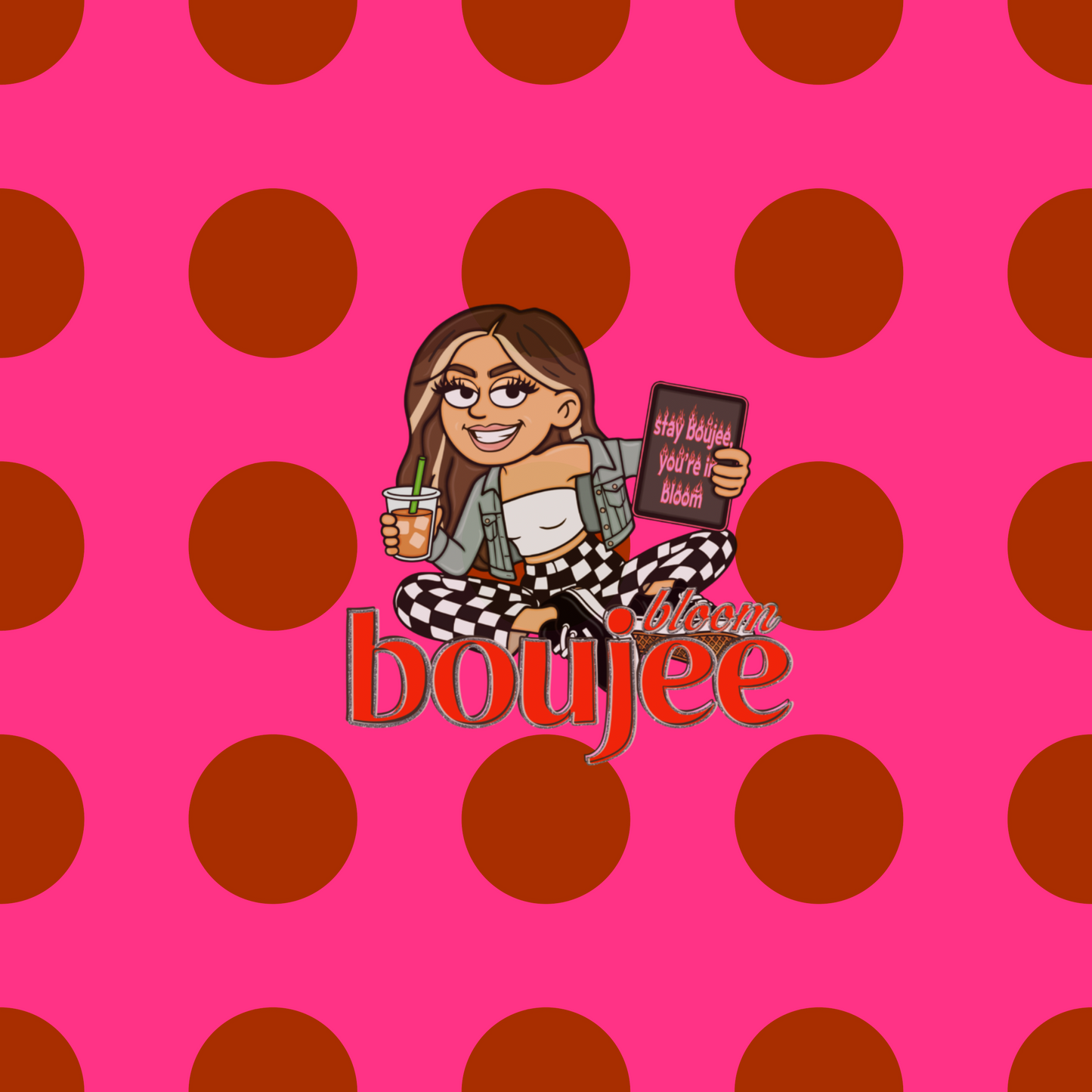 Hot Pink Polka Dots Seamless • COMMERCIAL USE
