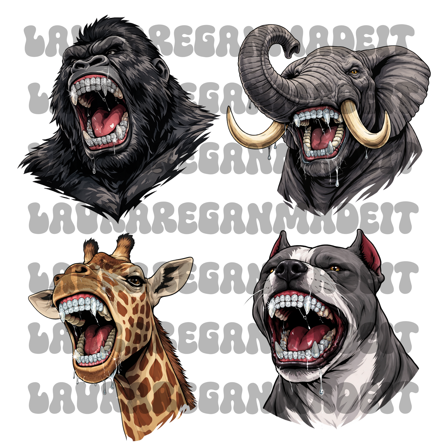 Party Animals - Commercial Use Only Clip Art Bundle