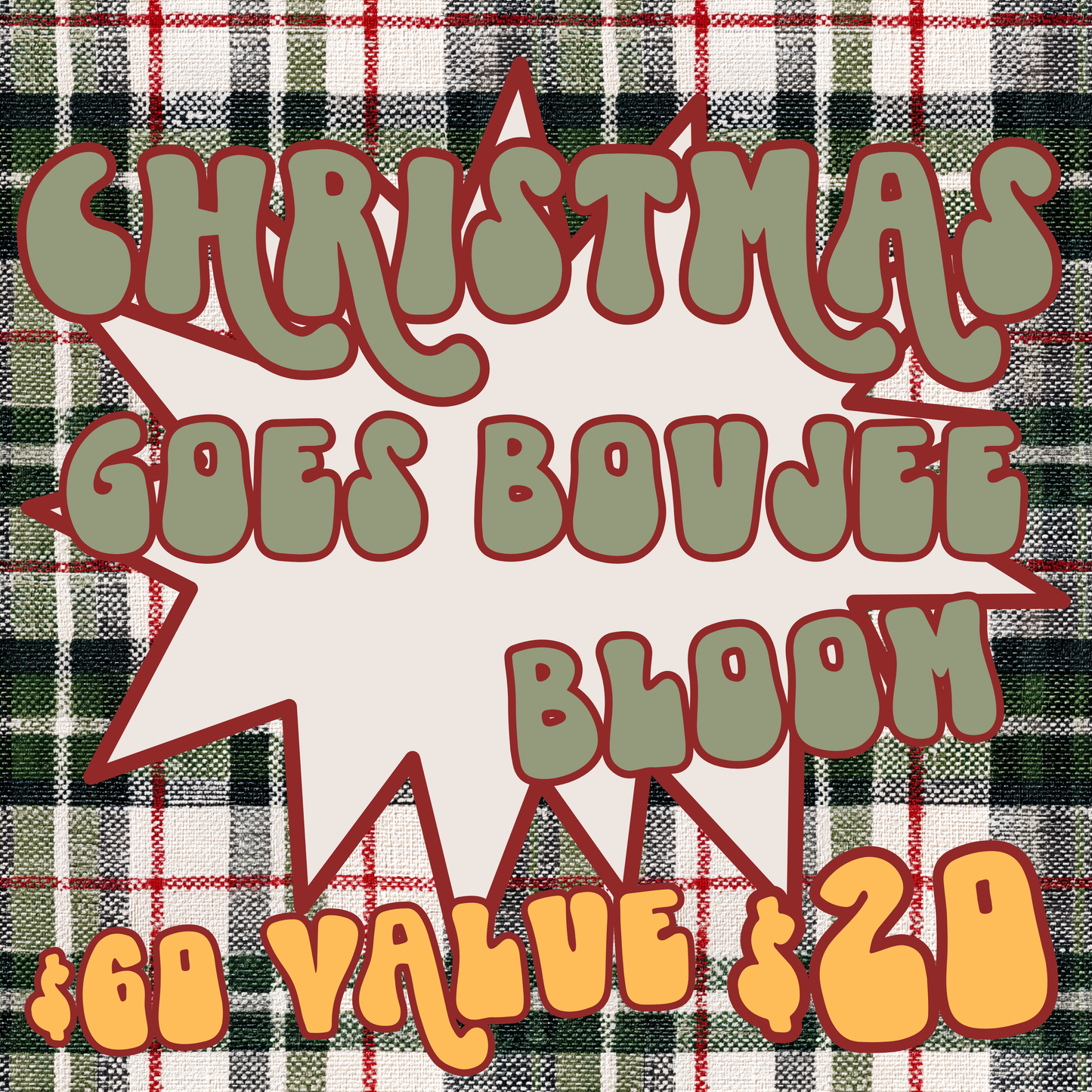 Christmas X Boujee Bloom PNG ONLY BUNDLE