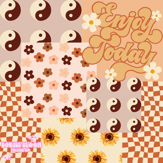 Enjoy Today Seamless Patchwork