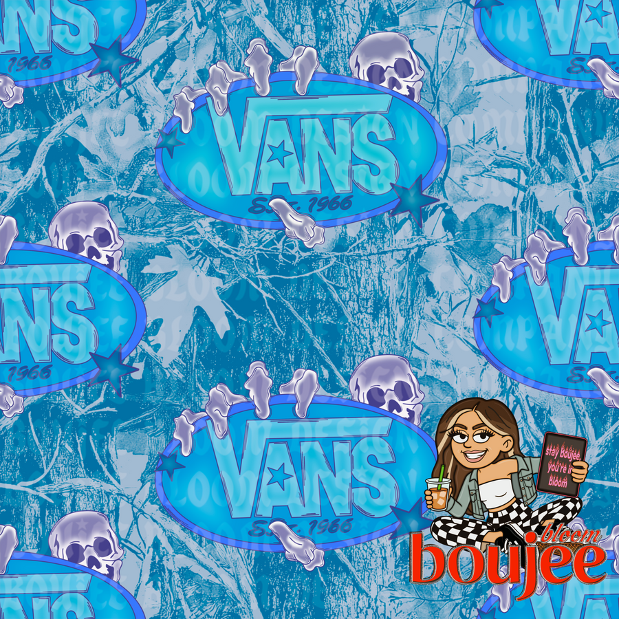 Electric Chaos Skull Seamless