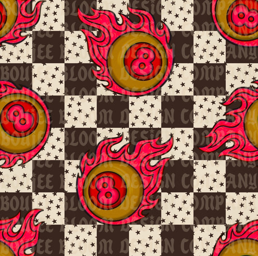 Retro Heat 8 Ball Seamless