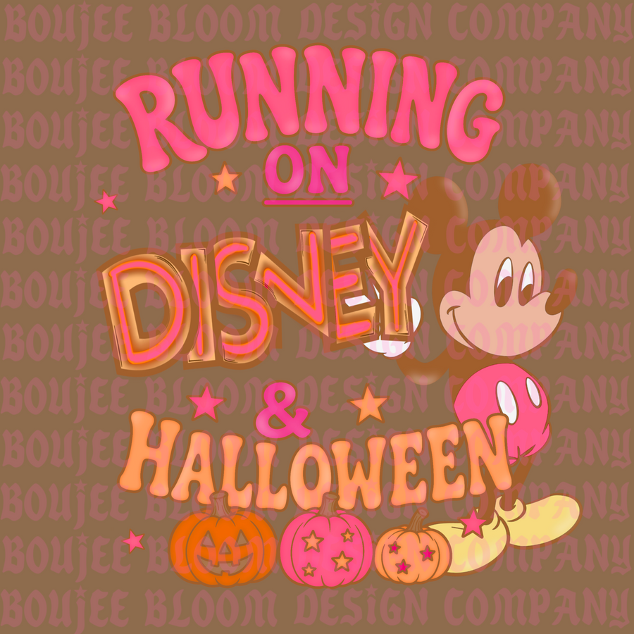 Running on Disknee & Halloween PNG