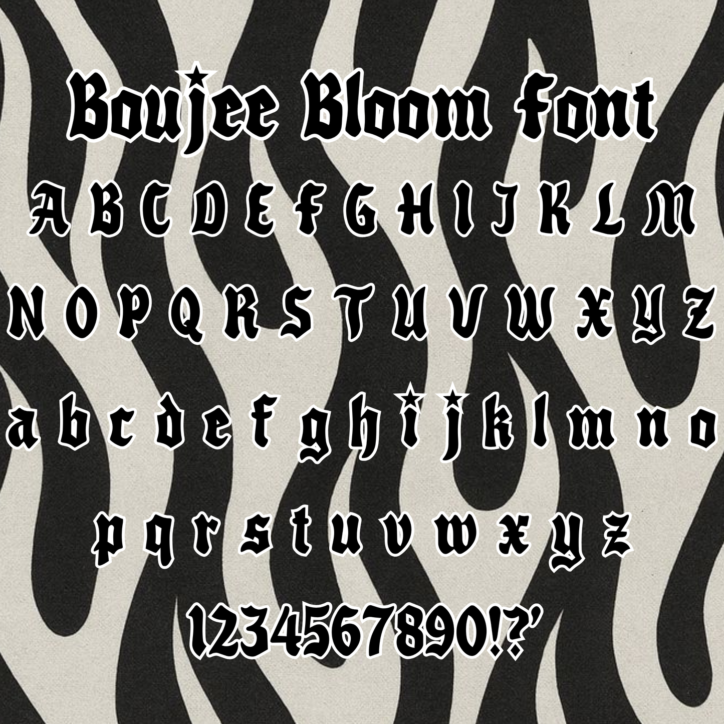 Boujee Bloom Font - NO CODES