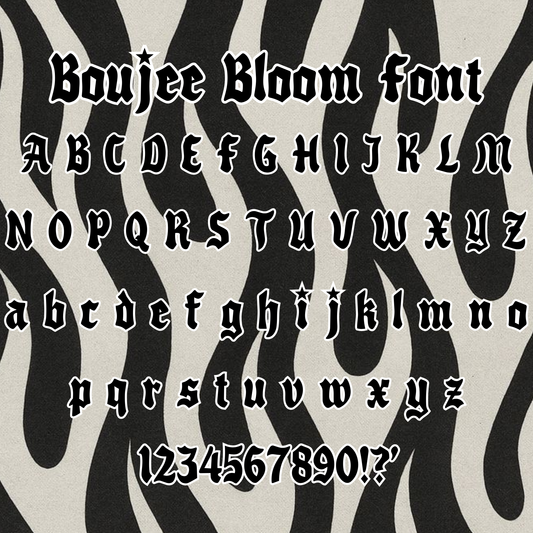 Boujee Bloom Font - NO CODES