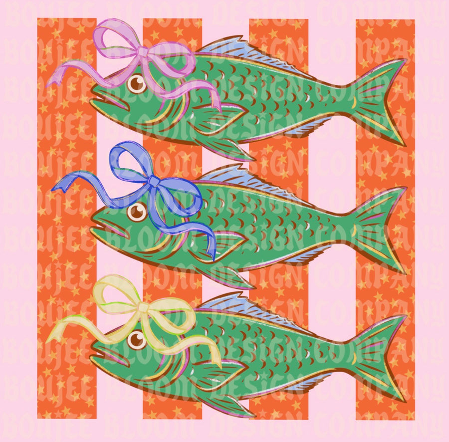 Fish with Bows PNG