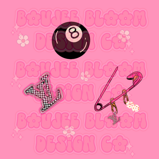 Boujee Flowers and Pin PNG LIMITED