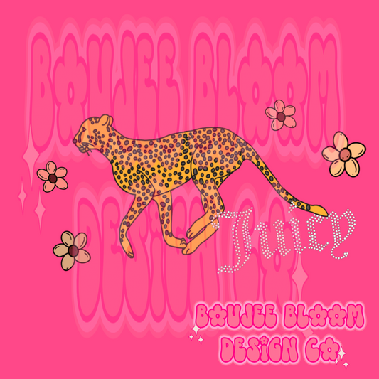 Boujee Cheetah Patchwork PNG LIMITED