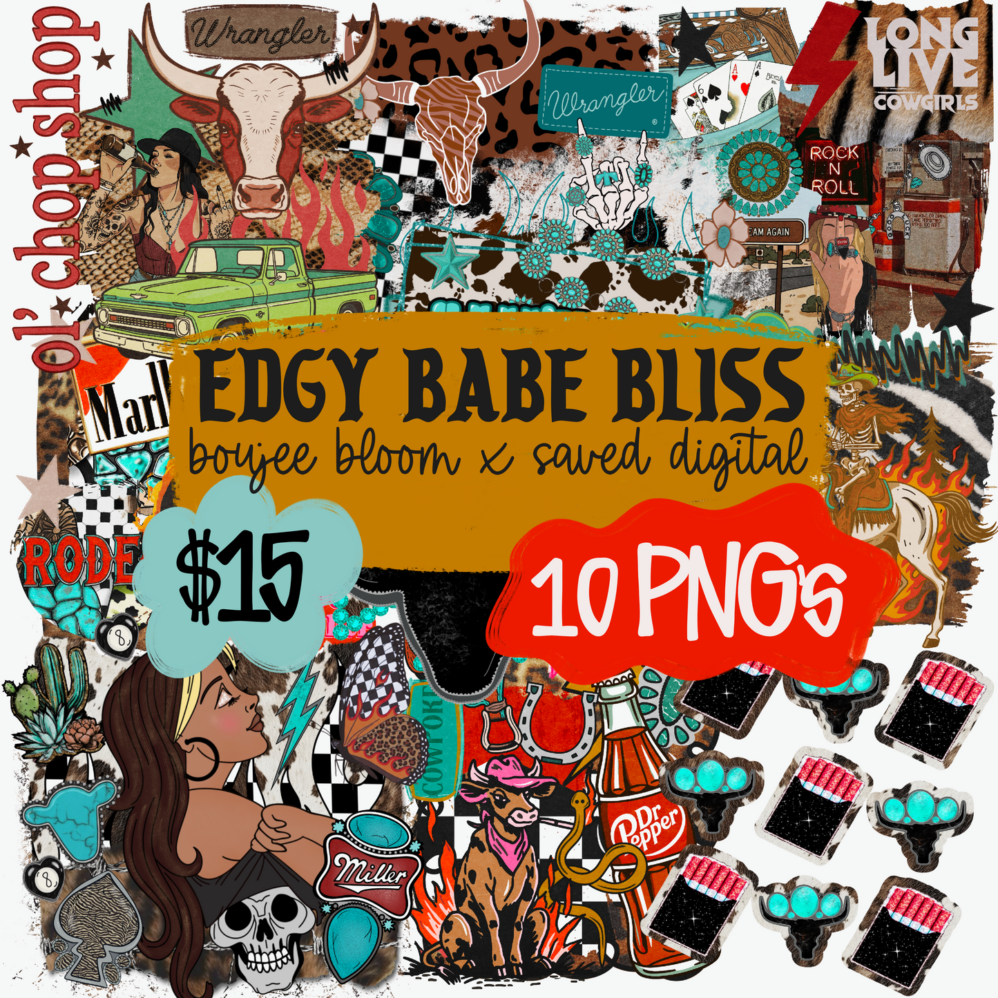 Edgy Babe Bliss Collab PNG BUNDLE - Saved x Boujee Bloom - NO CODES