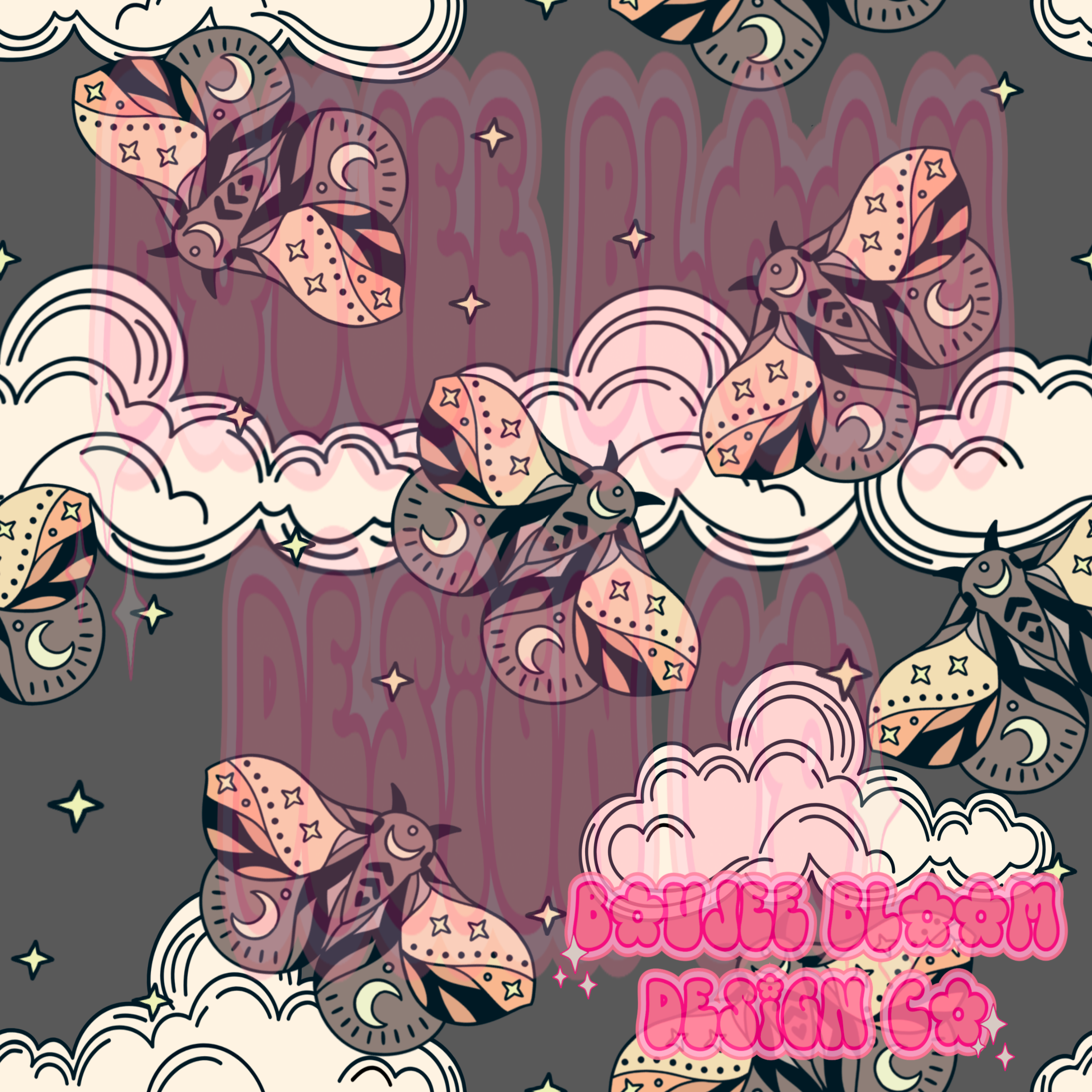 Whimsy Moths – Boujee Bloom Design Co.