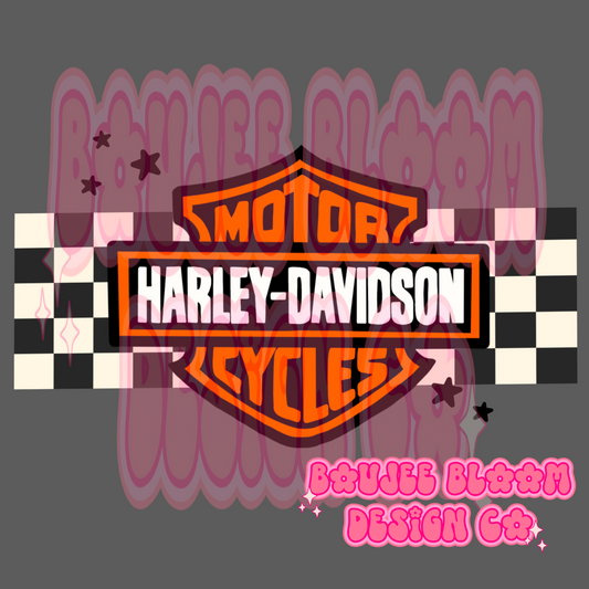 Biker orange PNG