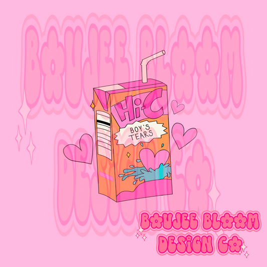 Boys tears juice box PNG