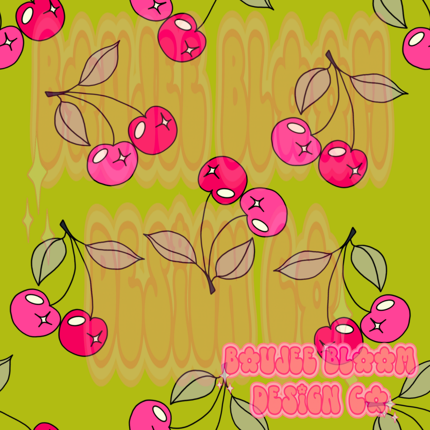 Groovy Cherries Seamless