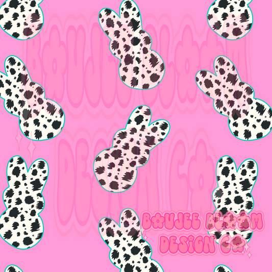 Western Bunnies Cow Print Pink - GMA X BBDCO COLLAB