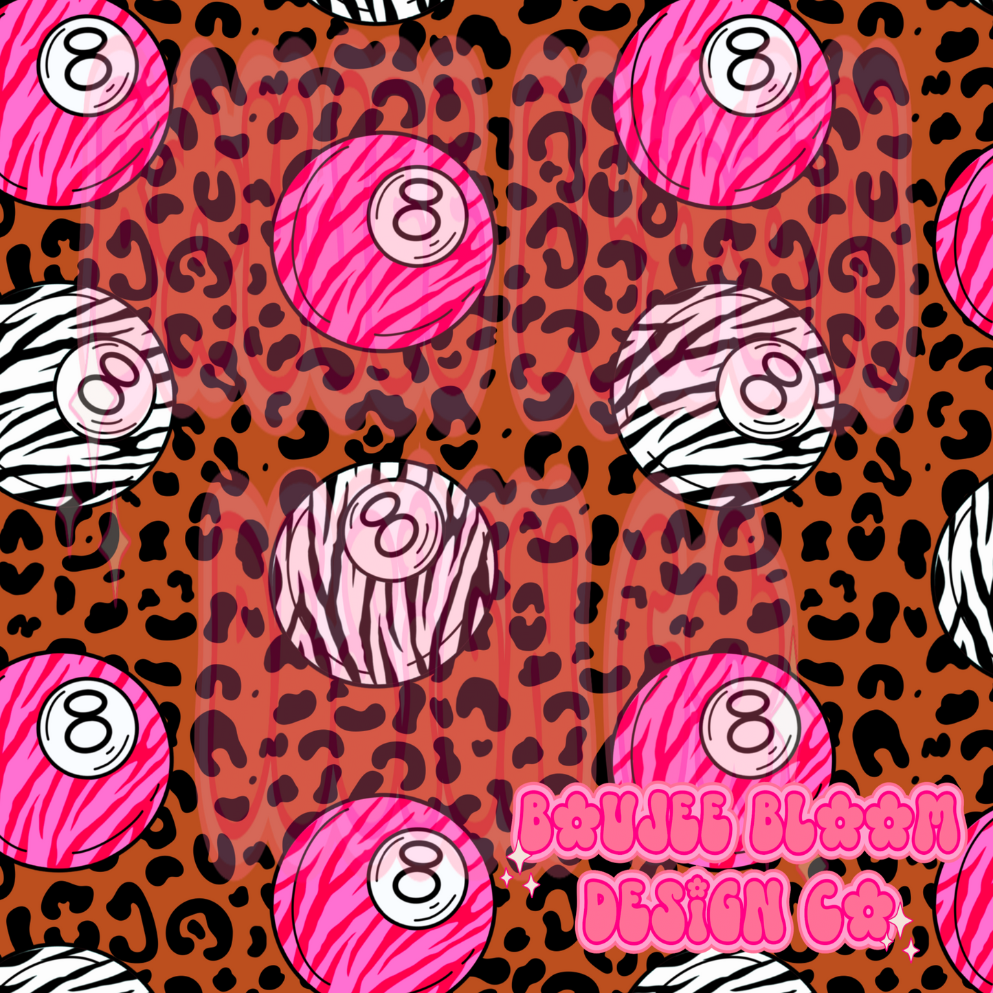 8 Ball Animal Prints Seamless