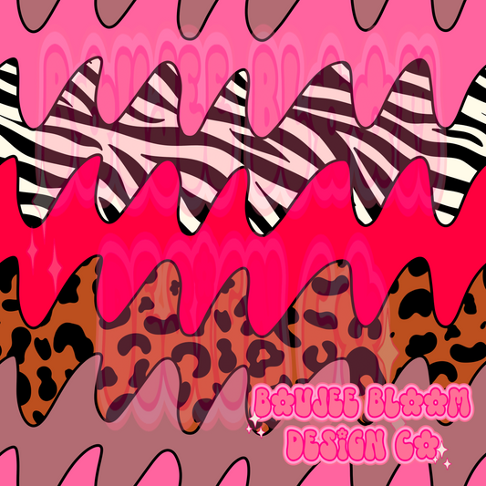 Groovy Cheetah and Zebra seamless