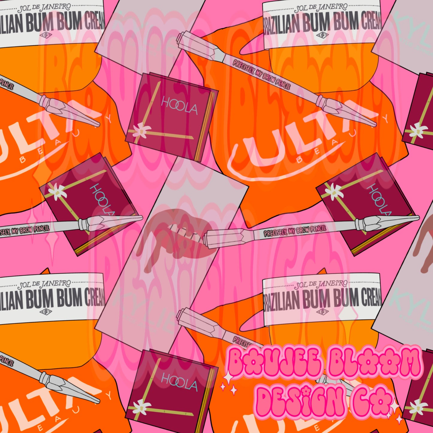 Makeup Seamless Pink Colorway