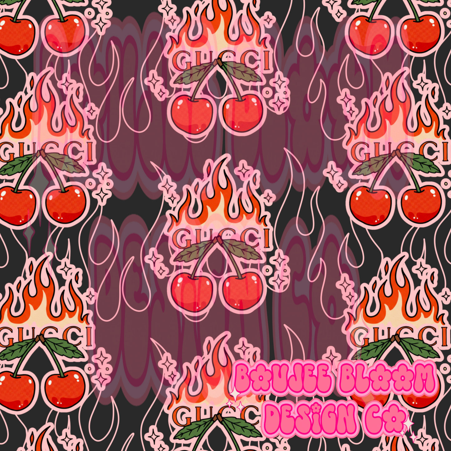 G Boujee Flames Seamless