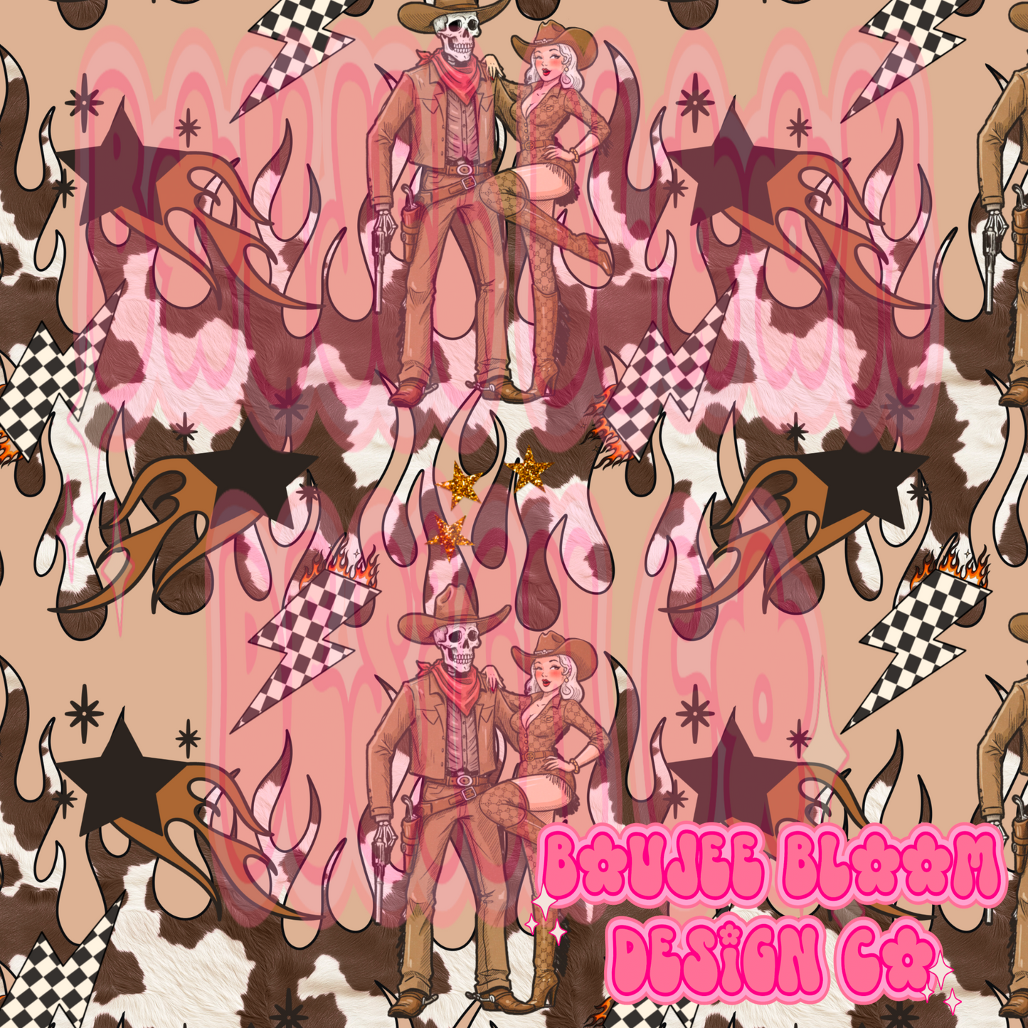 Boujee Cowgirl Seamless