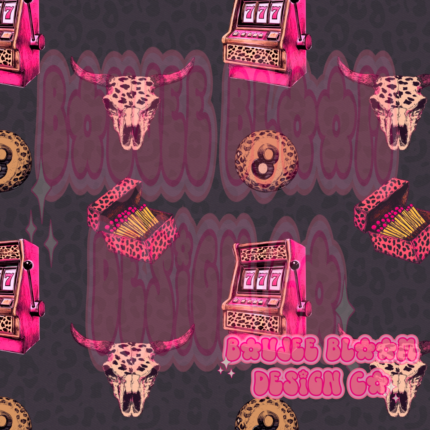 Retro Western Dark Cheetah Seamless