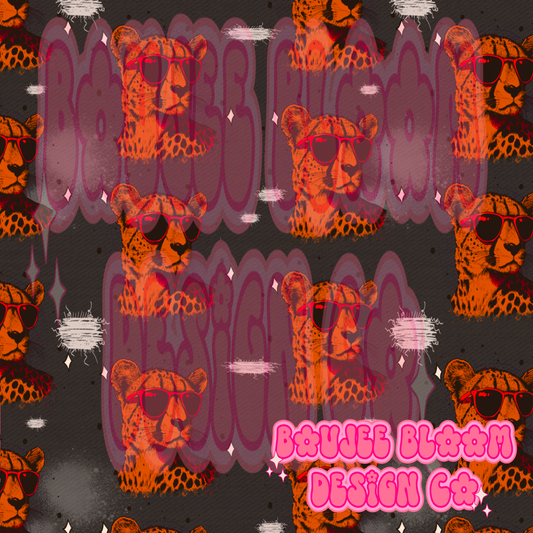 Cheetah Distressed Denim Background Seamless GMA X BBDCO COLLAB