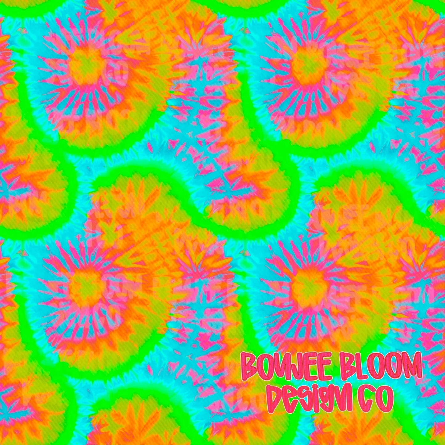 Neon Tie Dye Seamless + Commercial Use