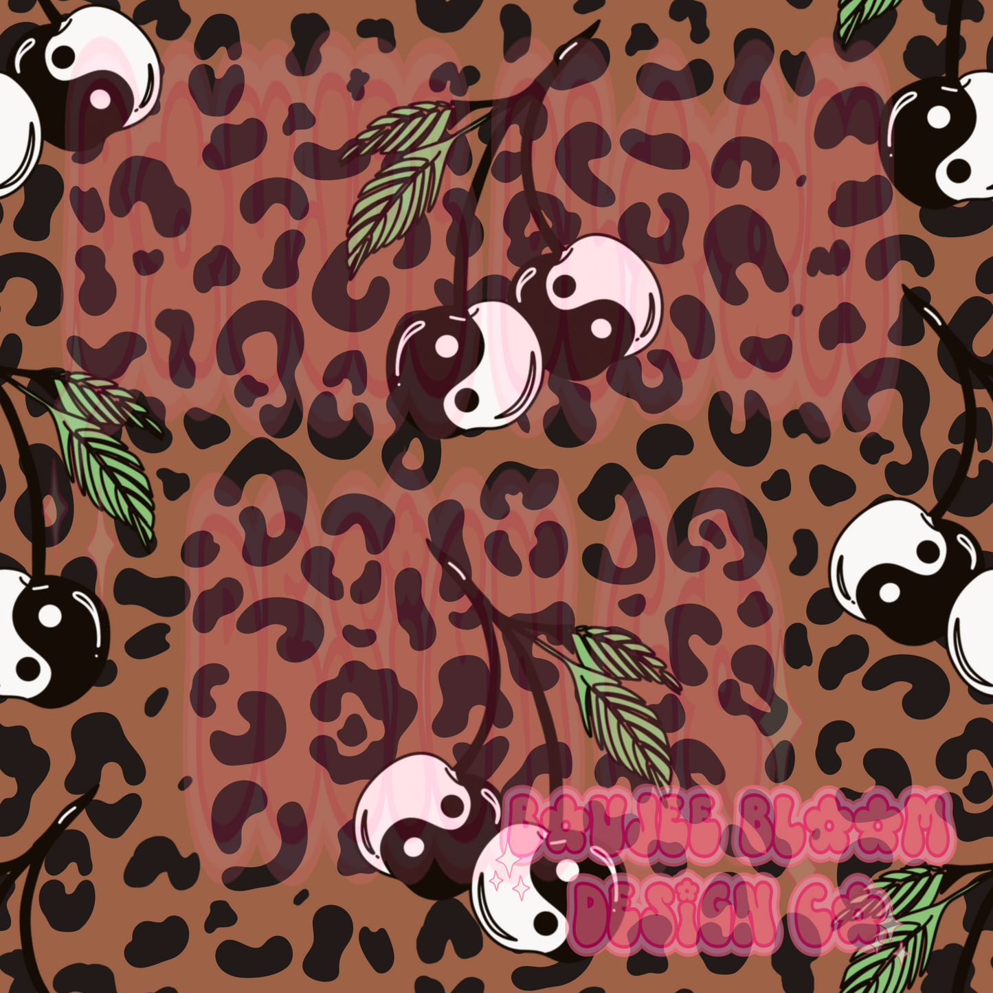 Yin Yang Cherries Seamless