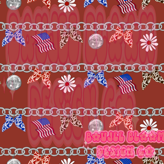 Bracelets Red Background Seamless GMA X BBDCO COLLAB