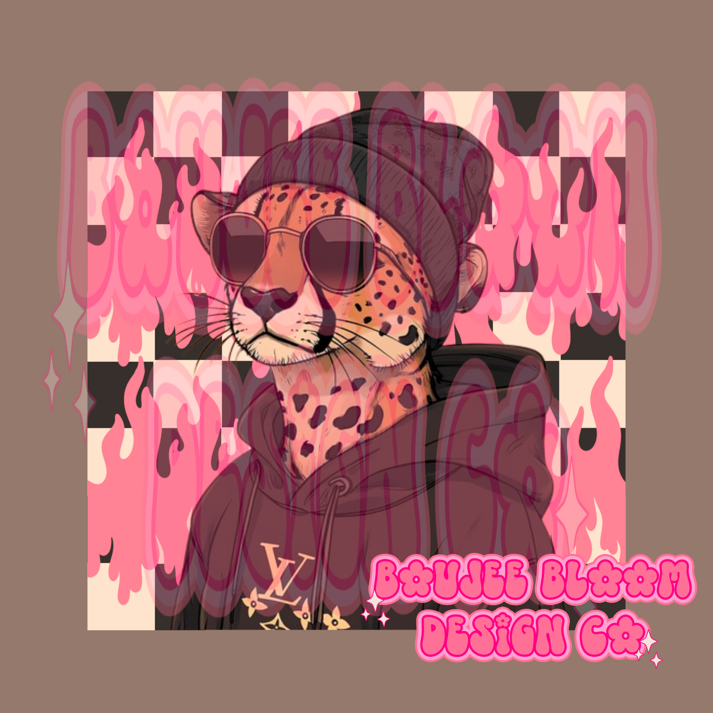 Boujee Cheetah PNG