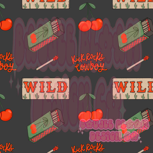 Wild West Dark Seamless