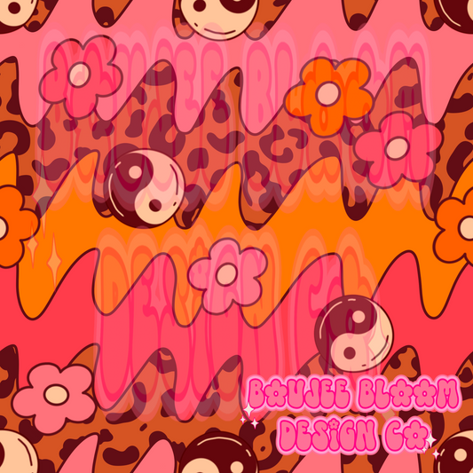 Flower Power Cheetah Seamless