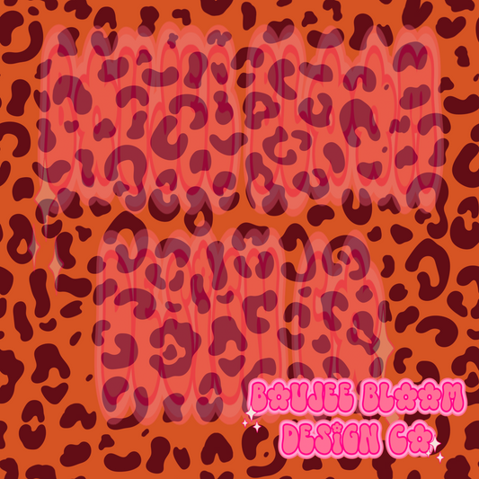 Flower Power Cheetah Coordinate Seamless