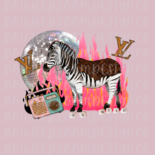 Boujee Zebra PNG LAD COLLAB