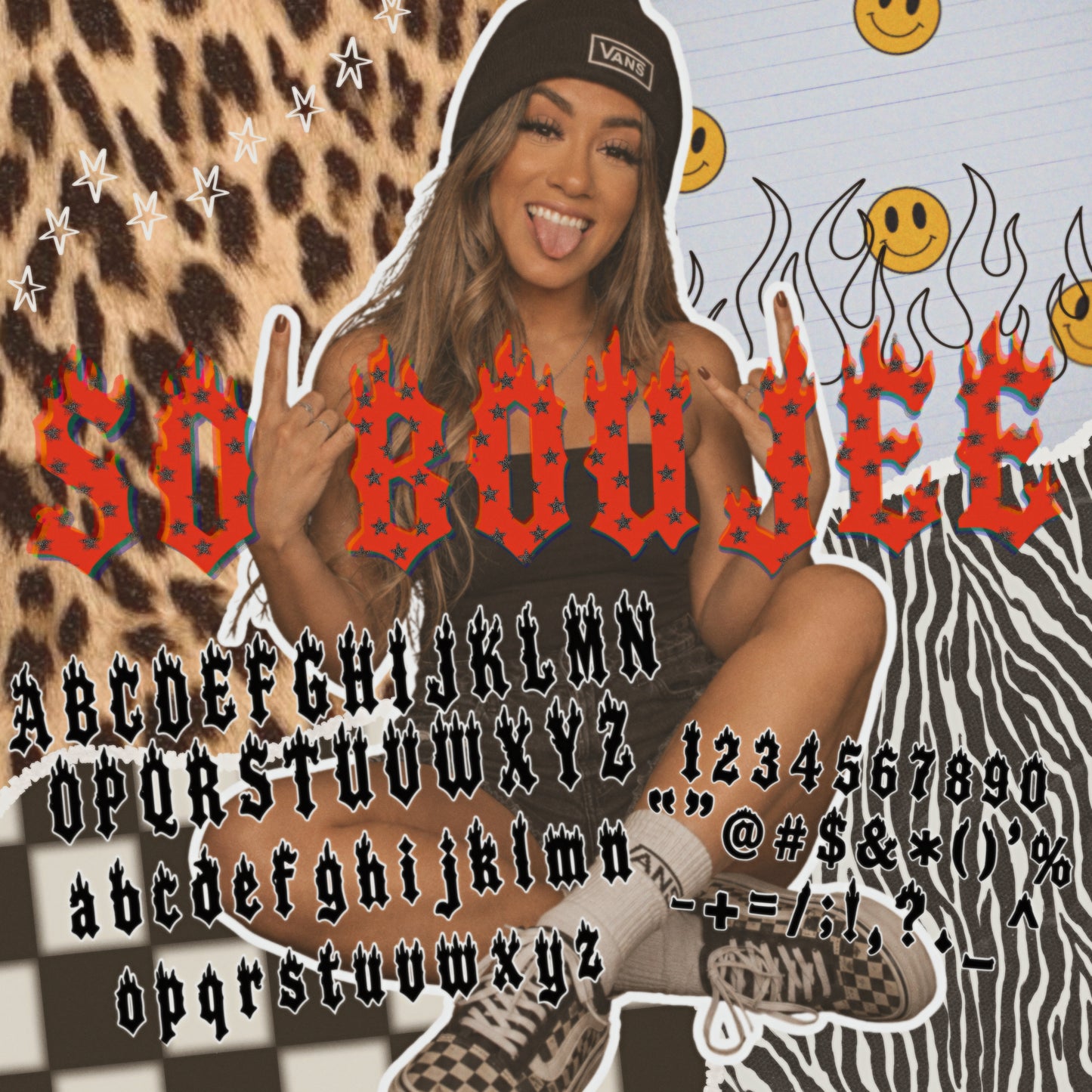 SO BOUJEE Font typable PROCREATE AND CANVA