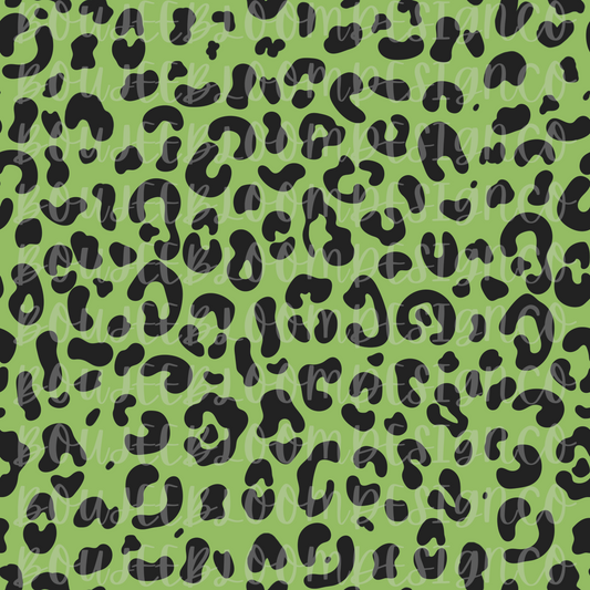 Alien Green Cheetah Seamless
