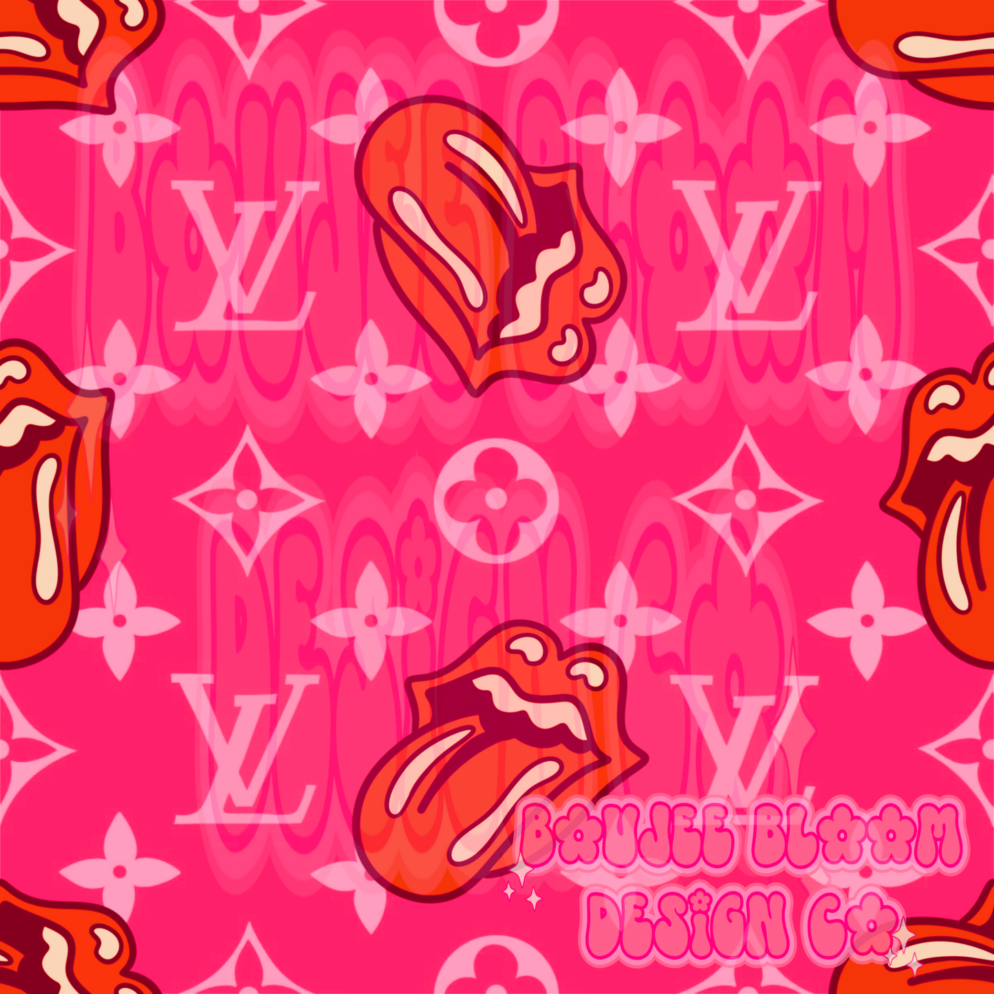 Tongue Boujee Pink Seamless