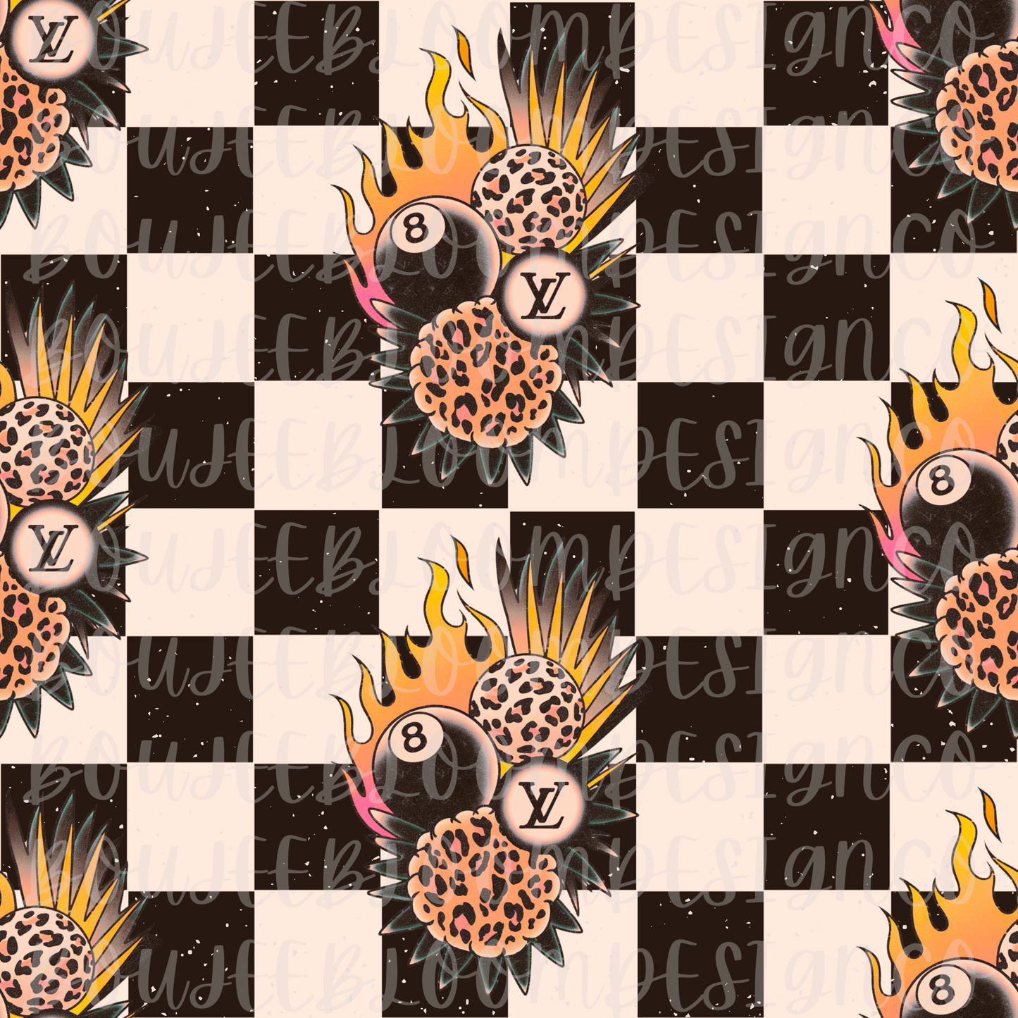 Boujee Checker Seamless