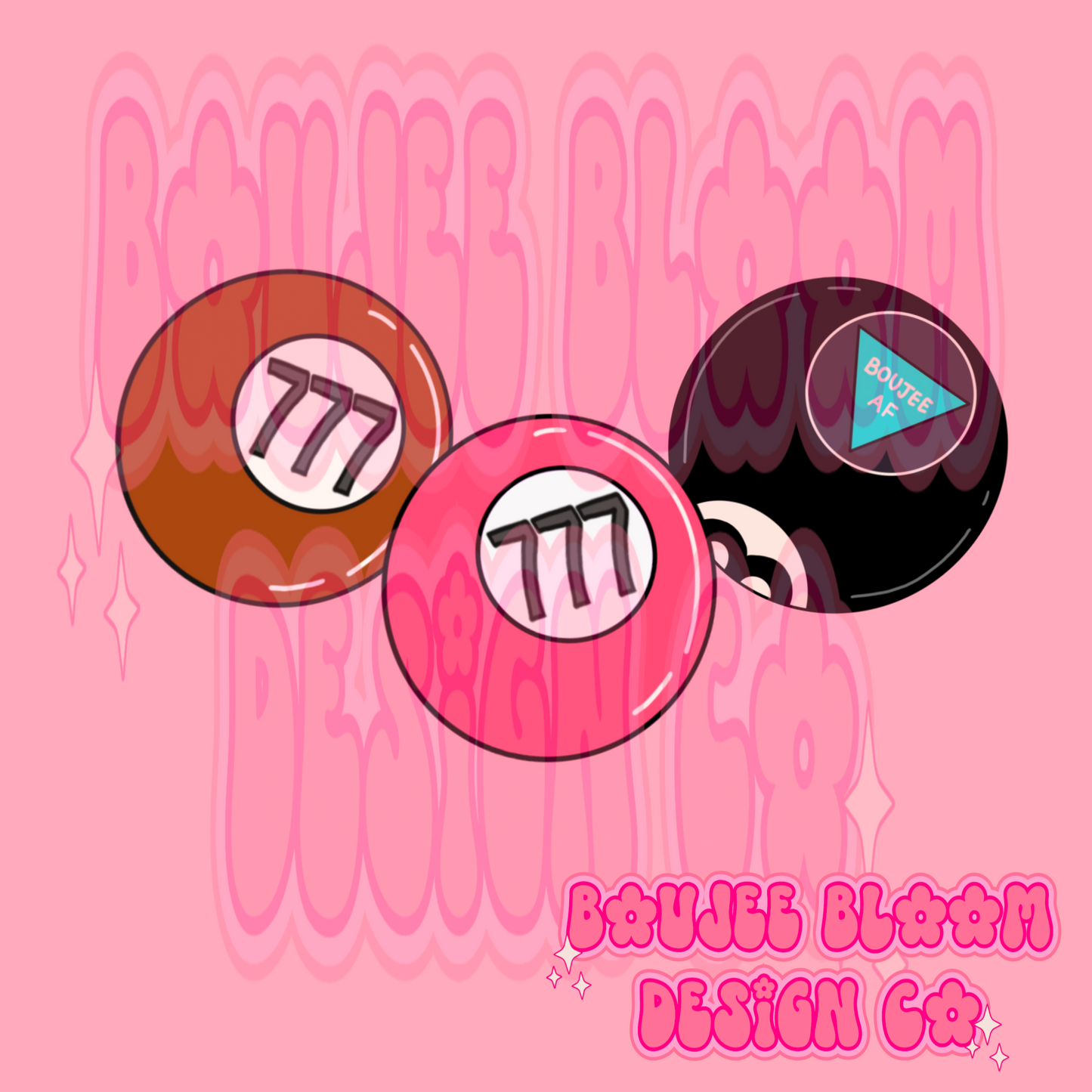 Boujee AF 8 Ball PNG