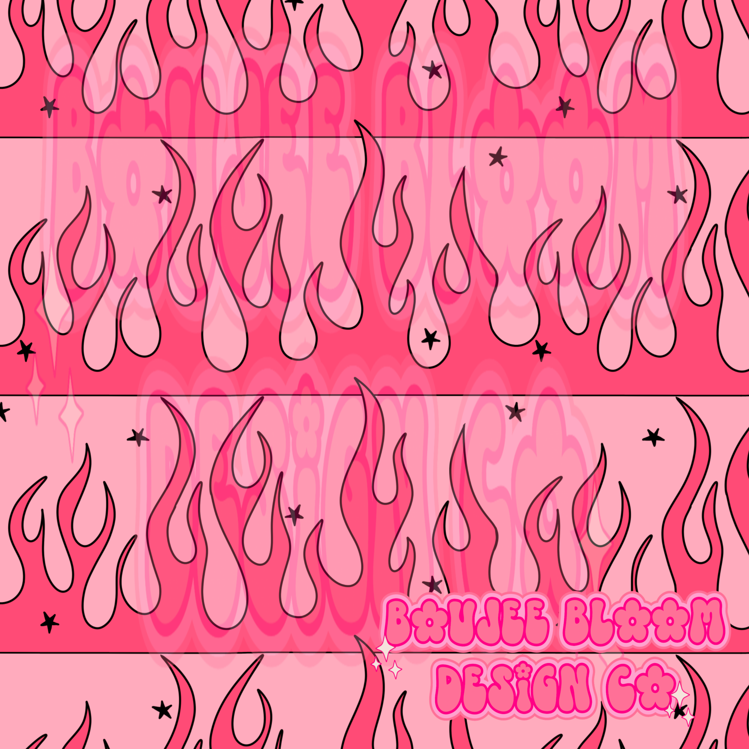 Flame Coral and Light Pink Seamless – Boujee Bloom Design Co.
