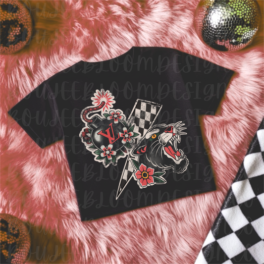 Boujee Traditional Tattoo PNG