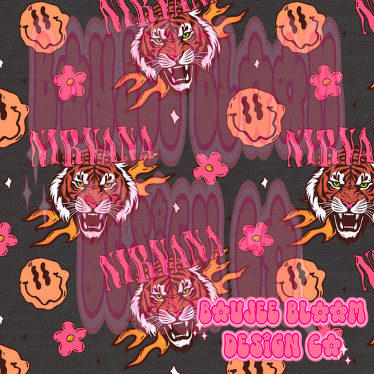 Lithium Tiger Dark Seamless