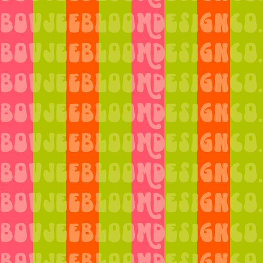 Neon Retro Stripes Seamless