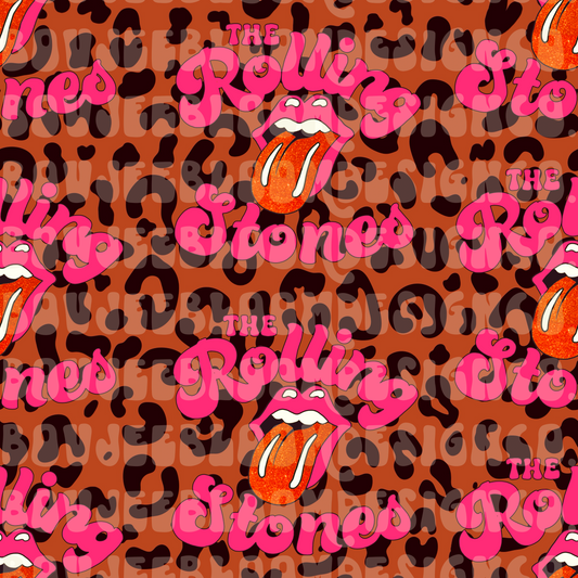 Girly Cheetah Stones Seamless