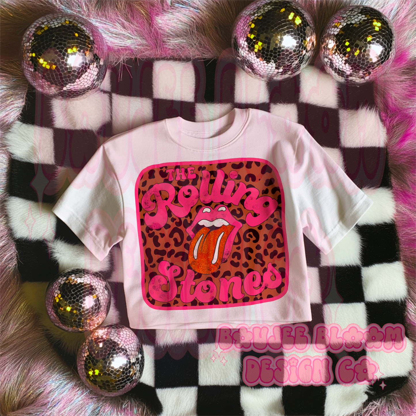 Girly Cheetah Stones PNG