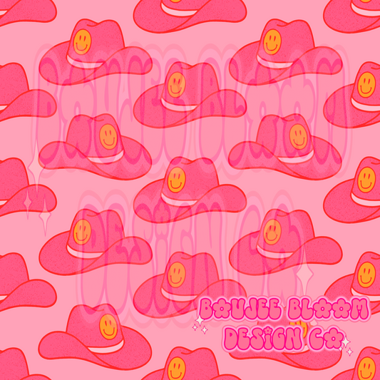 Hats and Pink SEAMLESS